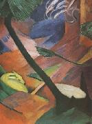 Deer in the Forest (mk34) Franz Marc